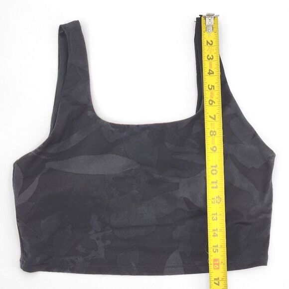 All in Motion Built-in Bra Support Cropped Tank Womens Extra Large XL Black Camo - Picture 6 of 8